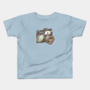 Analogue Camera - Vintage Objects. Kids T-Shirt